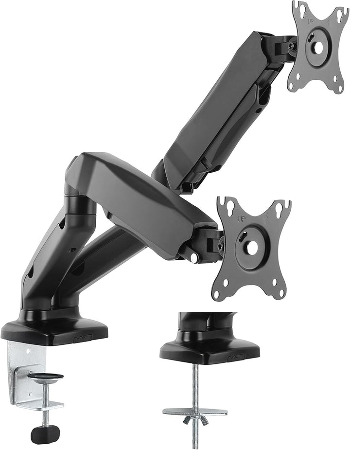 HALTERUNGSPROFI Dual 2 Fach Tischhalterung mit Gasdruckfeder für LED LCD Monitore bis 32 Zoll VESA 7
