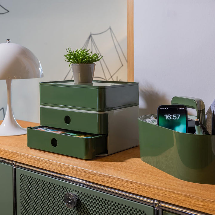 HAN Schubladenbox Allison SMART-ORGANIZER Utensilienbox mit Innenschale und Deckel/Serviertablett, s