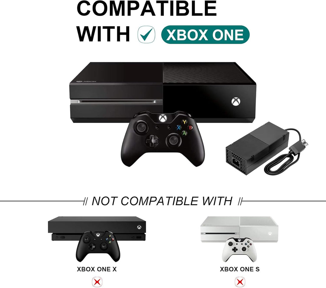 Netzteil für Xbox One, Xbox One Power Supply Brick Stromkabel Ersatzladegerät für Microsoft Xbox One