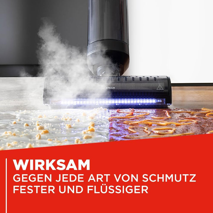 Polti Rollysteam WD20 WDEU0004, Bodenwischer mit Dampffunktion, Schwarz