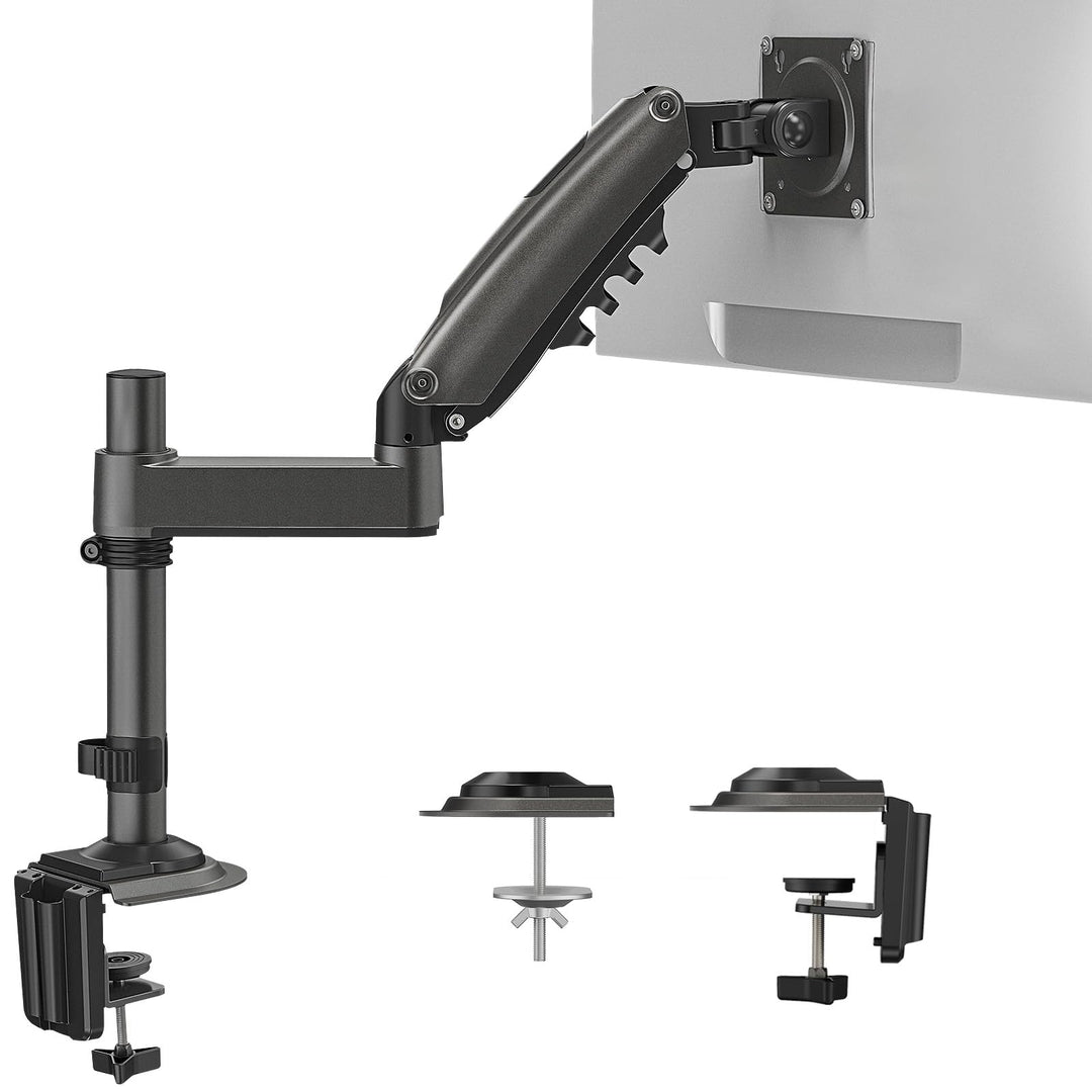 HUANUO 13-32 Zoll Monitor Halterung für LCD LED Bildschirm, Gasdruckfeder Monitor Arm 360° Drehbar,