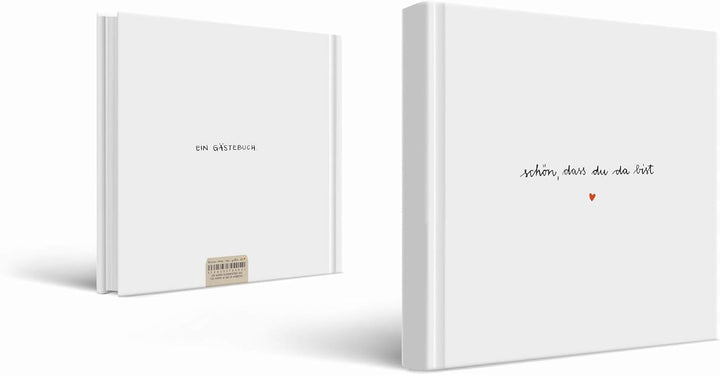 Eine der Guten Gästebuch blanko für Hochzeit und Geburtstag, Weiss | 144 blanko Seiten, Hardcover mi