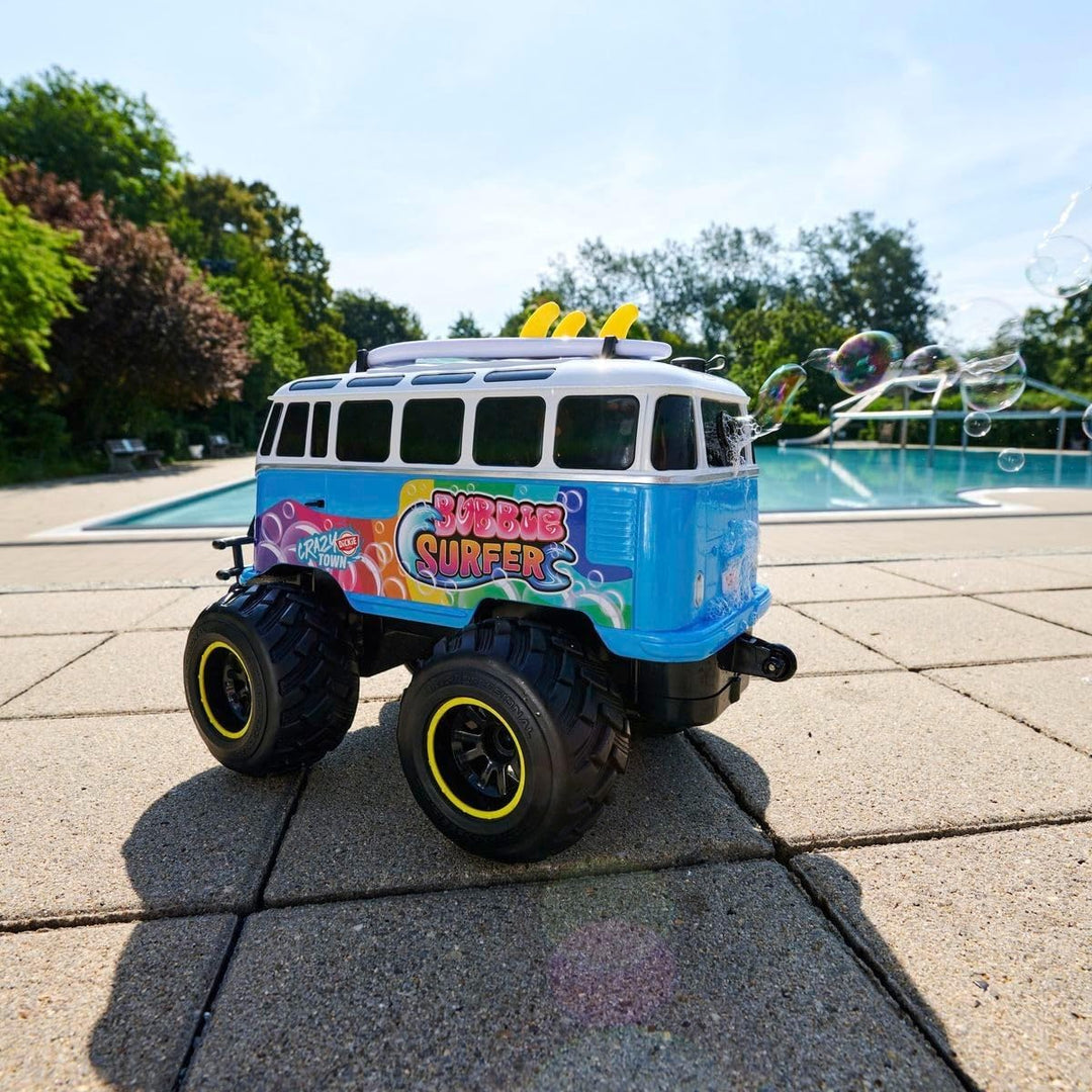 Dickie Toys - RC Volkswagen T1 Bubble Bus (30 cm) - ferngesteuertes Auto ab 6 Jahre mit Seifenblasen