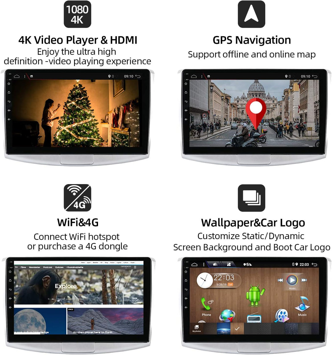 JOYX PX6 Android 11 Autoradio Passt für Passat B6 / B7 Magotan/CC (2010-2018) - [4G64G] - Rückfahrka