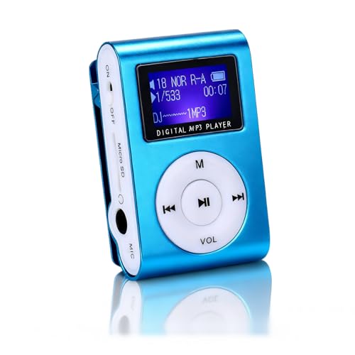 MP3 Player Tragbar, 128MB Musikplayer mit Metallgehäuse, FM Radio, für Schüler Studenten Sport Laufe