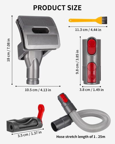 Groom Hundebürste für Dyson Staubsauger Adapter für Dyson V15 V12 V11 V10 V8 V7,Hund Tierhaarbürste