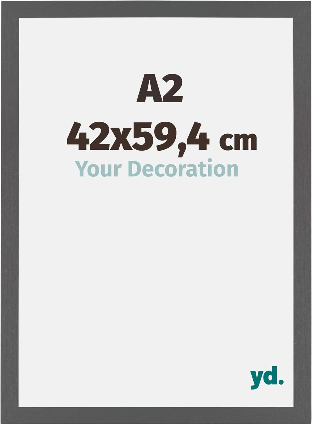 yd. Your Decoration - Bilderrahmen DIN A2 42x59,4 cm - Bilderrahmen aus MDF mit Acrylglas - Antirefl
