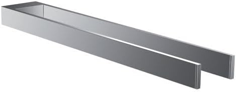 emco Liaison Handtuchhalter zweiarmig zur Wandmontage, starrer Badetuchhalter aus Metall, hochwertig