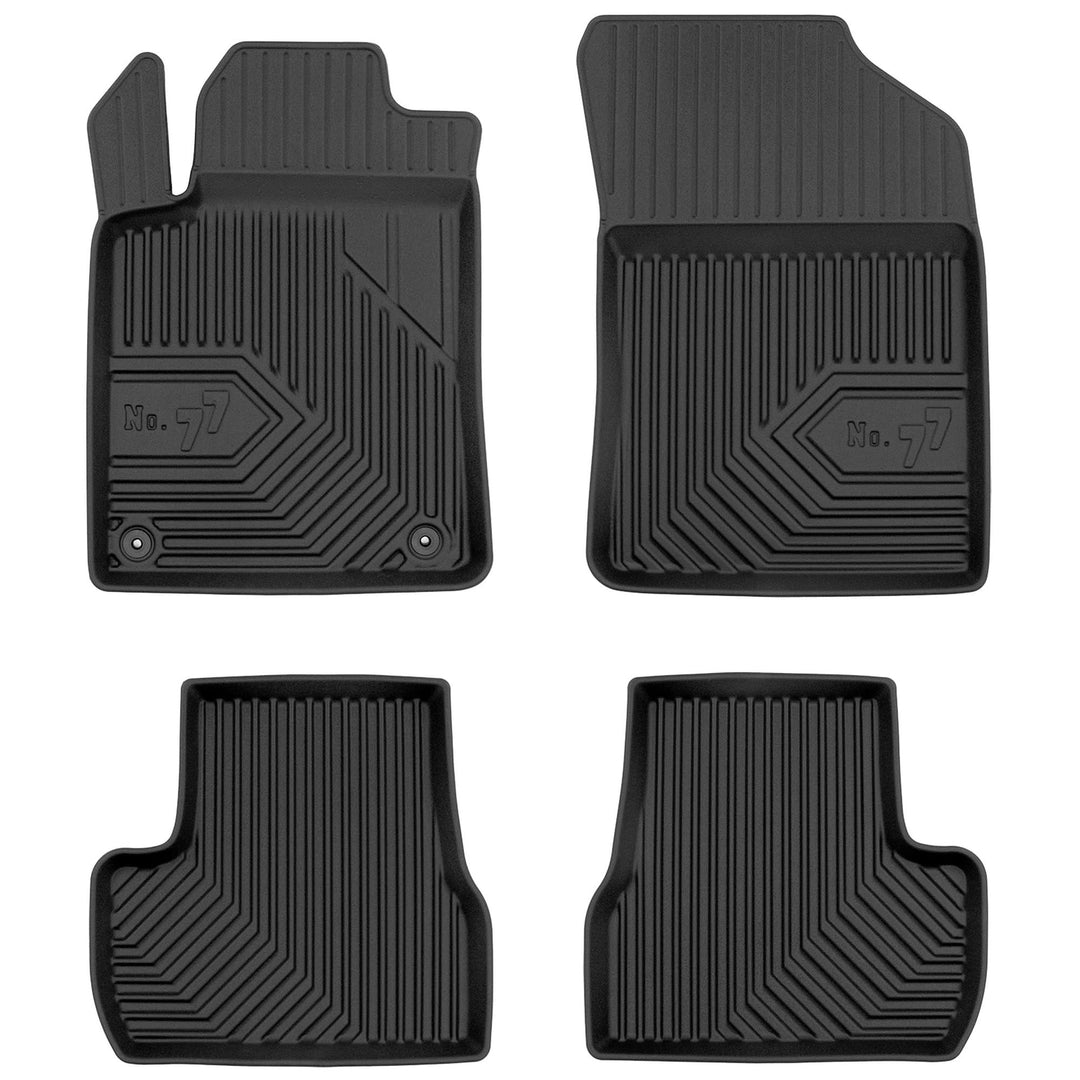 M MOTOS Gummimatten Auto Fussmatte passt für Citroen C3 II 2009-2016 Verbessern Sie Ihren Reisekomfo