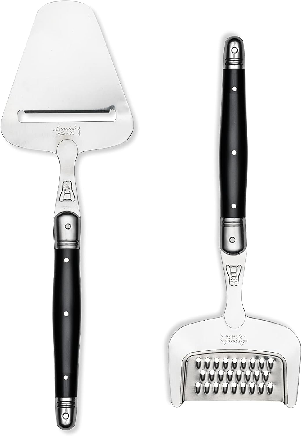 Laguiole Style de Vie Käsehobel & Käsereibe Premium Line, Schwarz