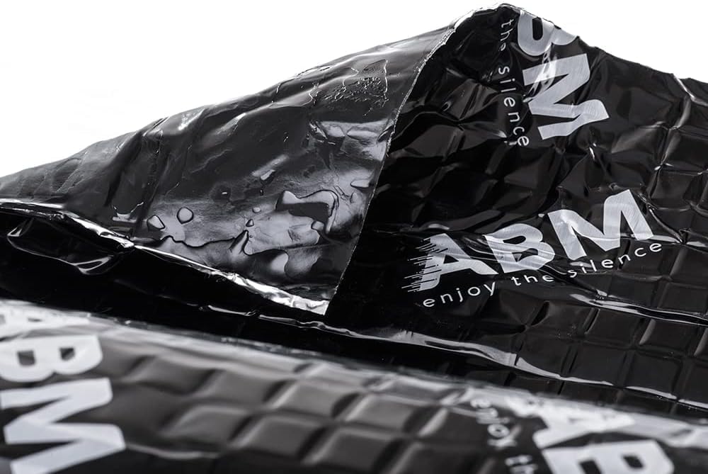 ABM Alubutyl 2 Rollen (2,5 mm x 40 cm x 5 Meter) zusammen2 m² Dämmmatte Anti Dröhn Sounddämmung Dämm