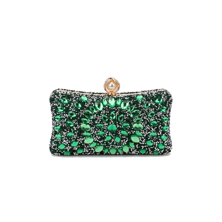 CORIOS Strass Clutch für Damen Shiny Abendtasche Diamant Clutch Tasche Kette Schultertasche Elegante