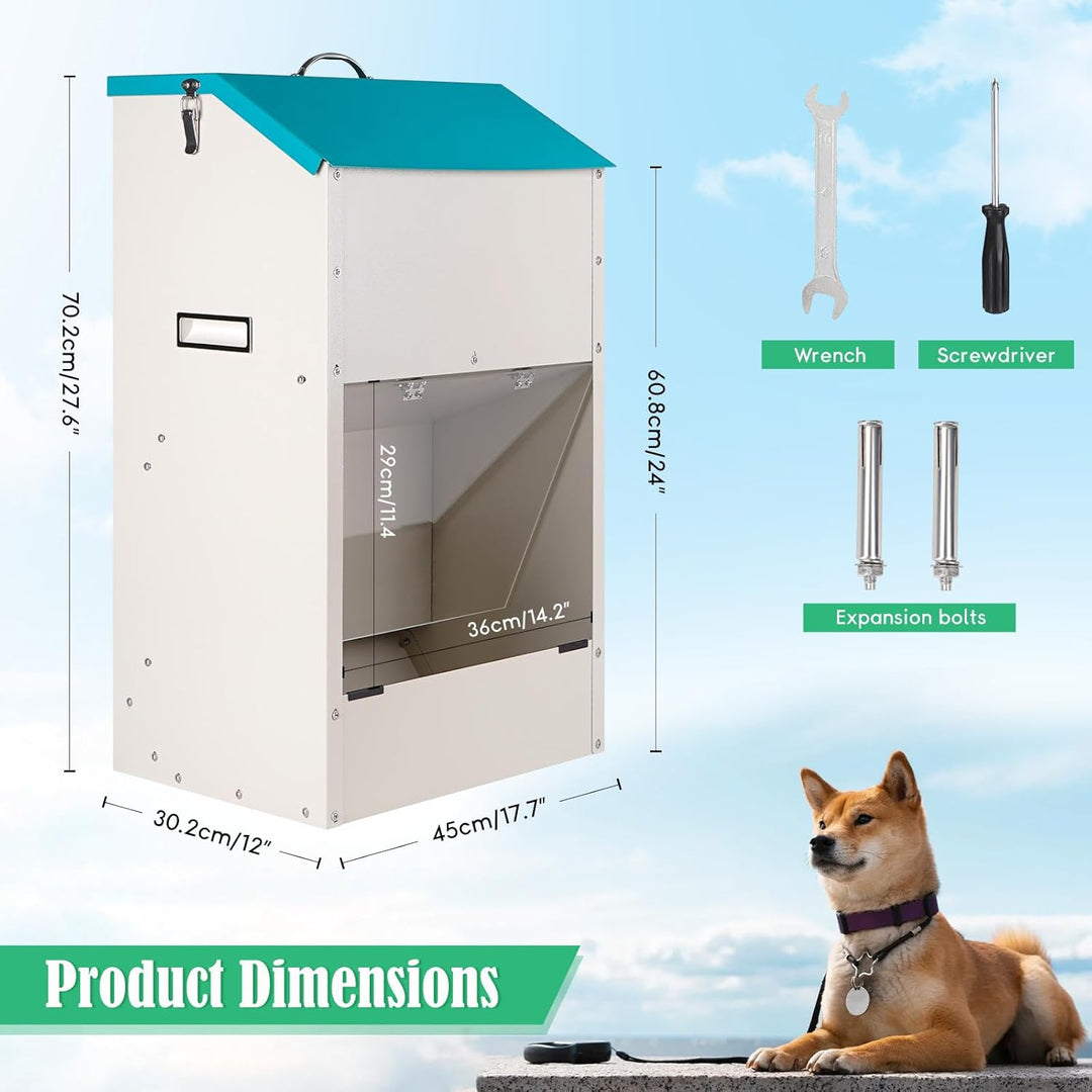 Automatischer Futterspender für Grosse Hunde, Futterspender für Hunde Grosser Rassen, 50lbs Futtersp