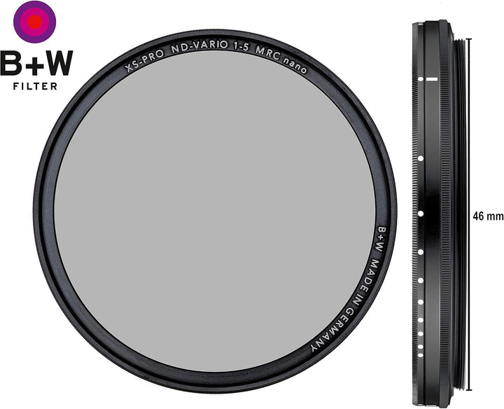 B+W Graufilter ND vario / variabel ND2-32 (77mm, MRC nano, XS-Pro, 16x vergütet, Premium) 77mm XS-PR
