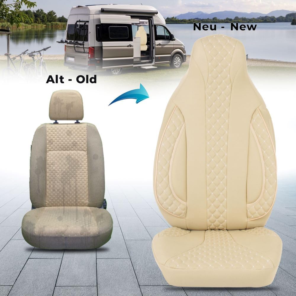BREMER SITZBEZÜGE Wohnmobil Schonbezüge Sitzbezüge kompatibel mit FIAT Ducato Citroen Jumper Peugeot