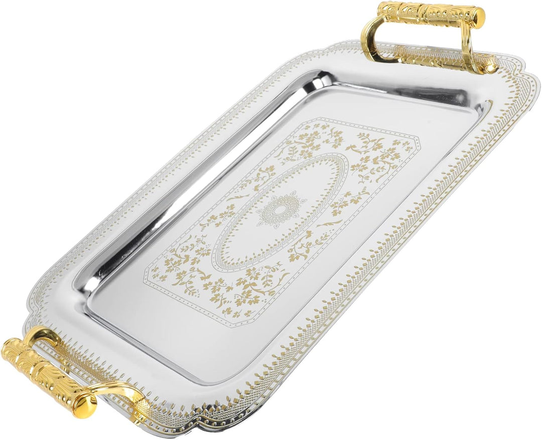 Cabilock Party Food Platter Rechteckiges Serviertablett Serviertablett mit Griffen Nordic Servierpla