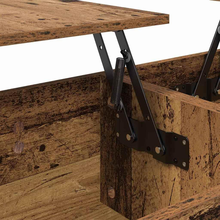 vidaXL Couchtisch Altholz 102 x 50,5 x 46,5 cm Holzwerkstoff, Eleganter Wohnzimmertisch, rechteckige