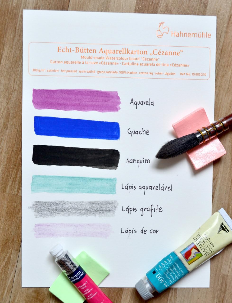Aquarellblock Cézanne" matt, 300g/m², 30x40cm, 10Blatt"