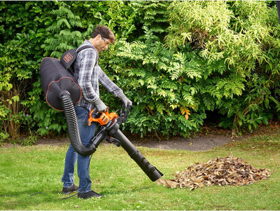 Black+Decker 3-in-1 Elektro-Laubsauger / Laubbläser BEBLV301 (3.000 Watt, mit Häcksler + aufsteckbar