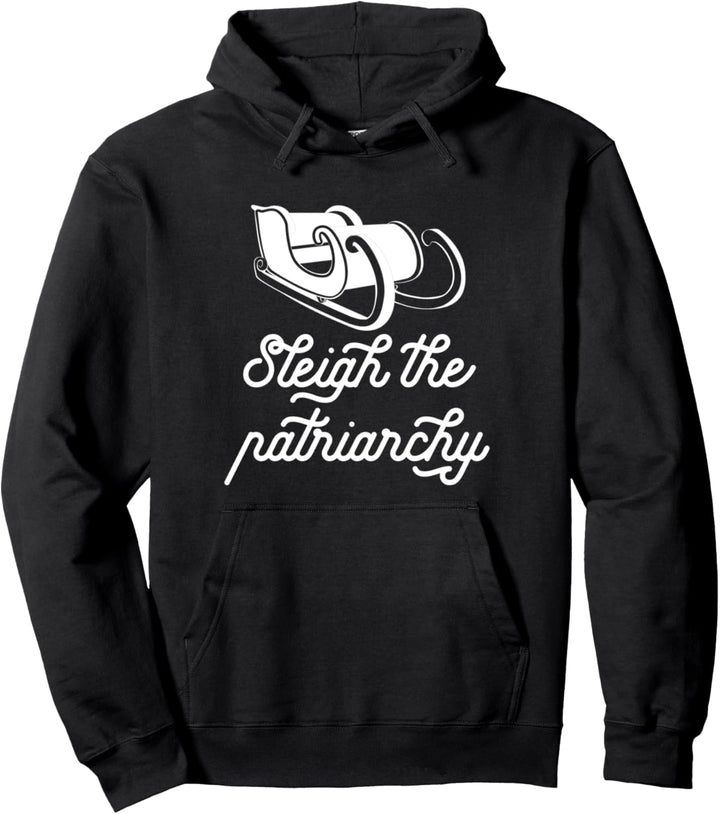 Legh the Patriarchy Lustiges feministisches Weihnachts-Meme Pullover Hoodie