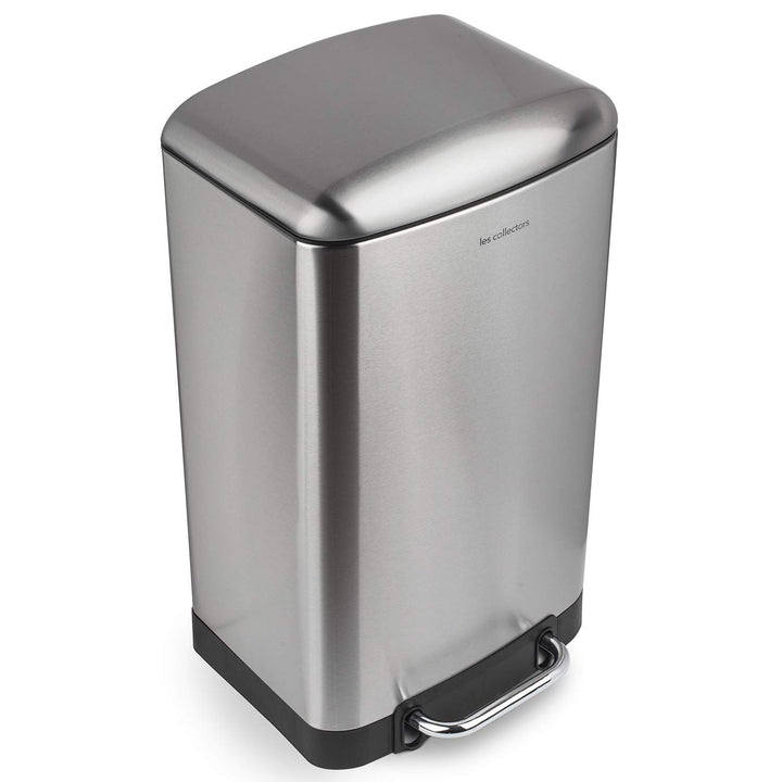 Les Collectors Tret-Mülleimer N°875 / Edelstahl/Silber, 40 L/rechteckig und praktisch, Metall, Silbe