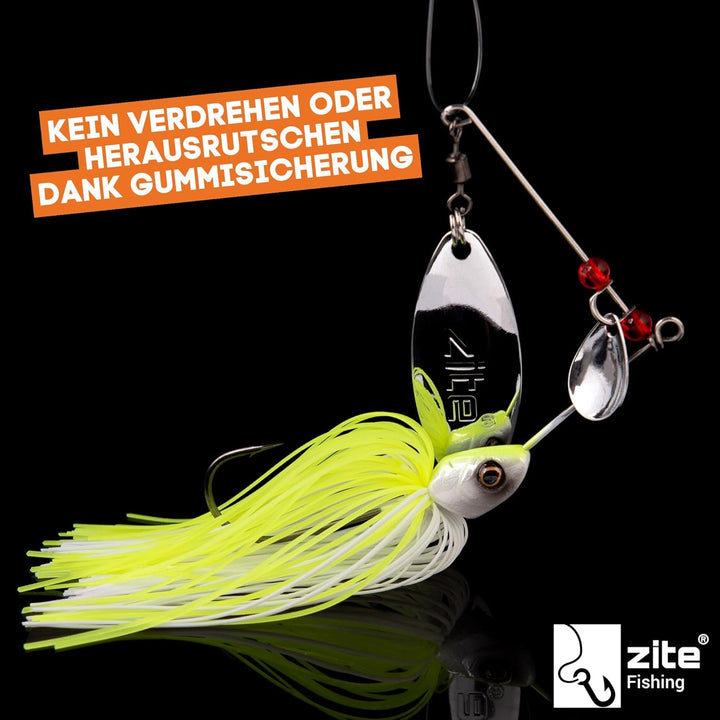 Zite Fishing Inzite Rotator Spinnerbait Set | 5 STK Spinnköder Zander, Barsch, Hecht 10g, 16g, 21g |