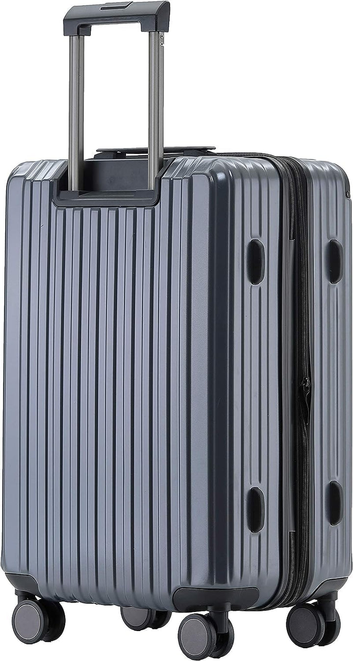 Münicase M816 TSA-Schloss Koffer Reisekoffer Trolley Kofferset Hardschale Boardcase (Grey, Grosser K