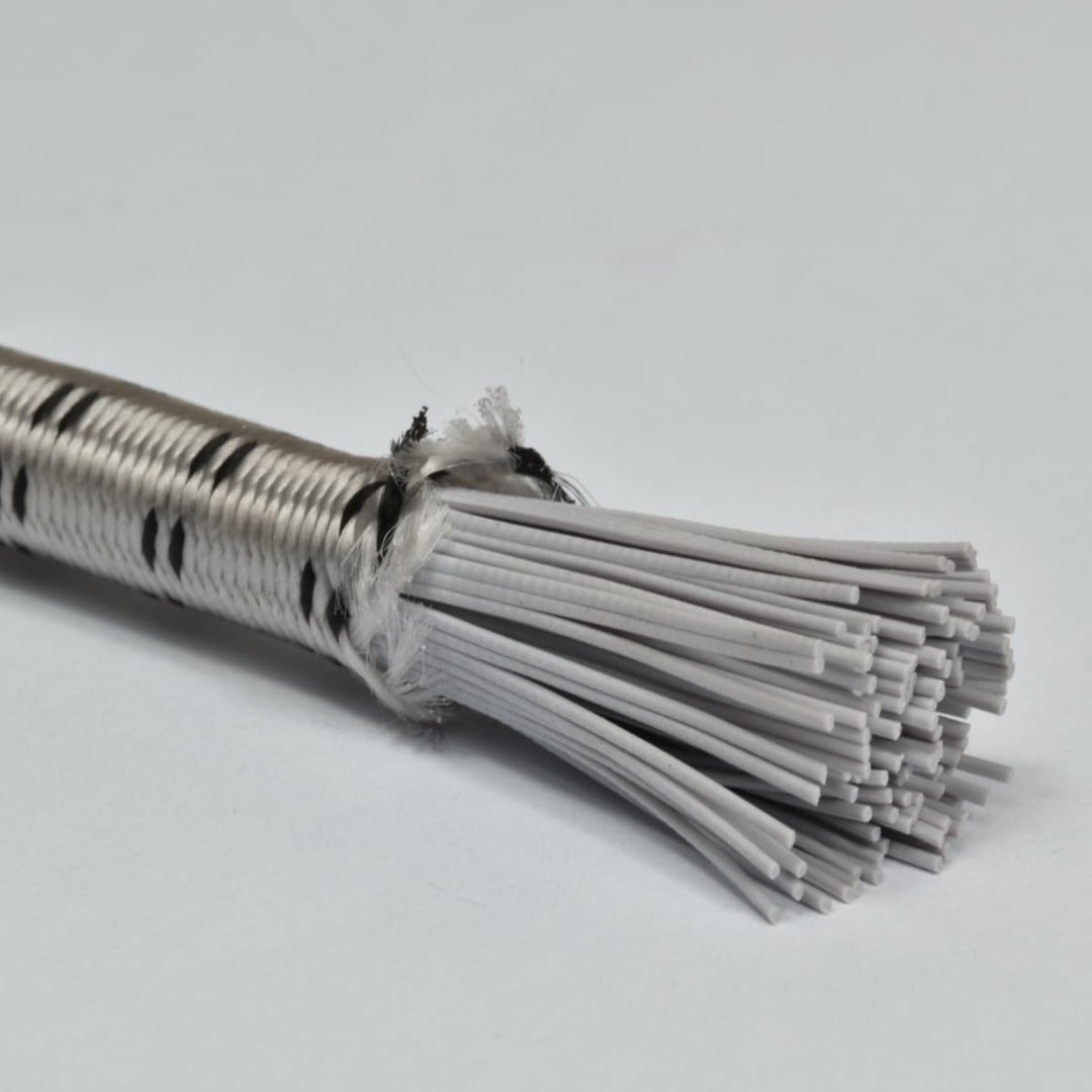 corderie Italiane 6032199 – 00 Braid elastisch 8 mm-50 M Grau Perle