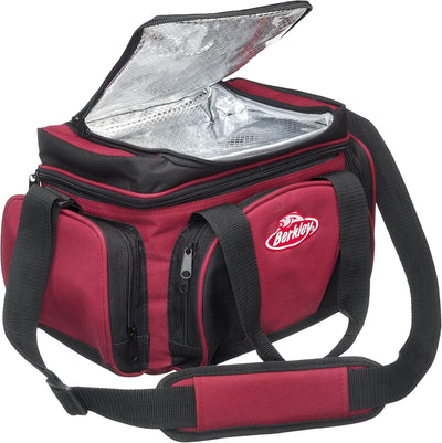 Berkley System Angeltasche/Tackletaschen – inklusive Köderboxen L Black/Red, L Black/Red