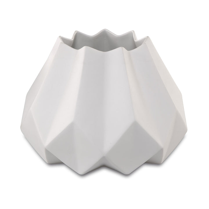 Goebel Vase 19 cm - Polygono Star, Kaiser Porzellan 25,5x19cm Weiss, 25,5x19cm Weiß