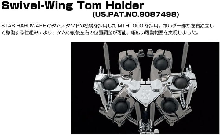 TAMA Swivel Wing Doppel Tomhalter - (MTH1000)