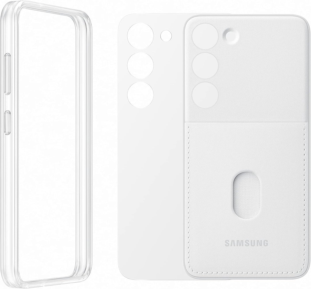 Samsung Frame Smartphone Case EF-MS911 für Galaxy S23, Handy-Hülle, Durchsichtig, Kratzfest, Rahmen,