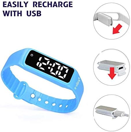 Töpfchen-Trainingsuhr - Silent Vibrating Alarm Reminder Watch für Jungen/Mädchen - mit Timer und 12