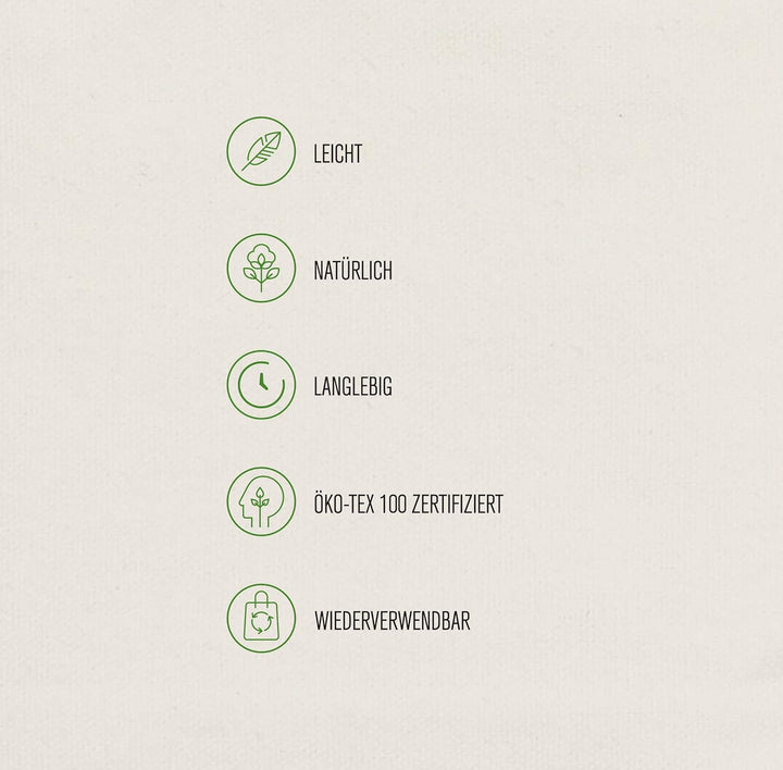 Cottonbagjoe Baumwolltaschen | 38x42 cm | unbedruckt | mit zwei langen Henkeln | bemalbar | Öktex 10