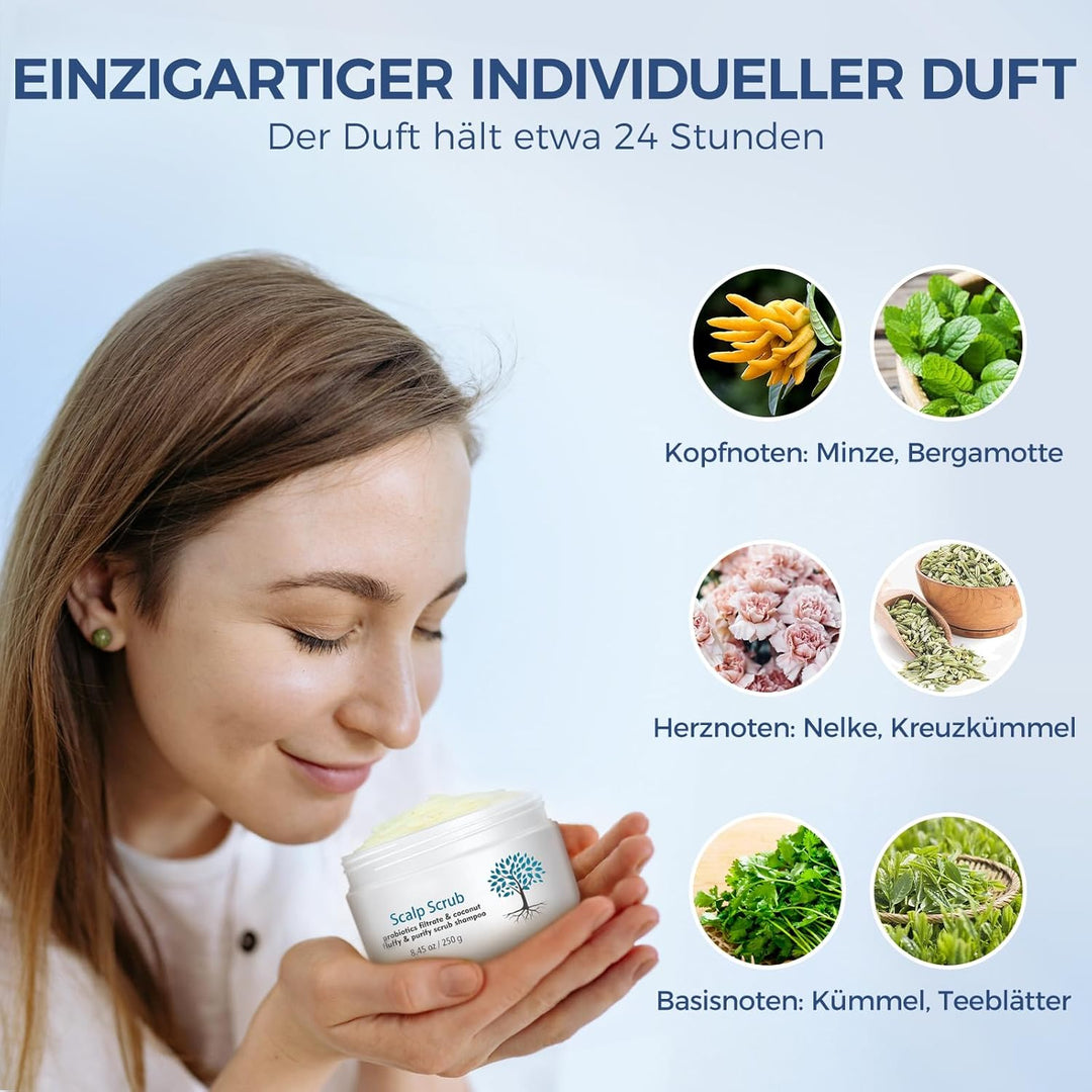 Kopfhaut Peeling, Haarpflege, Shampoo Weiss, Weiss