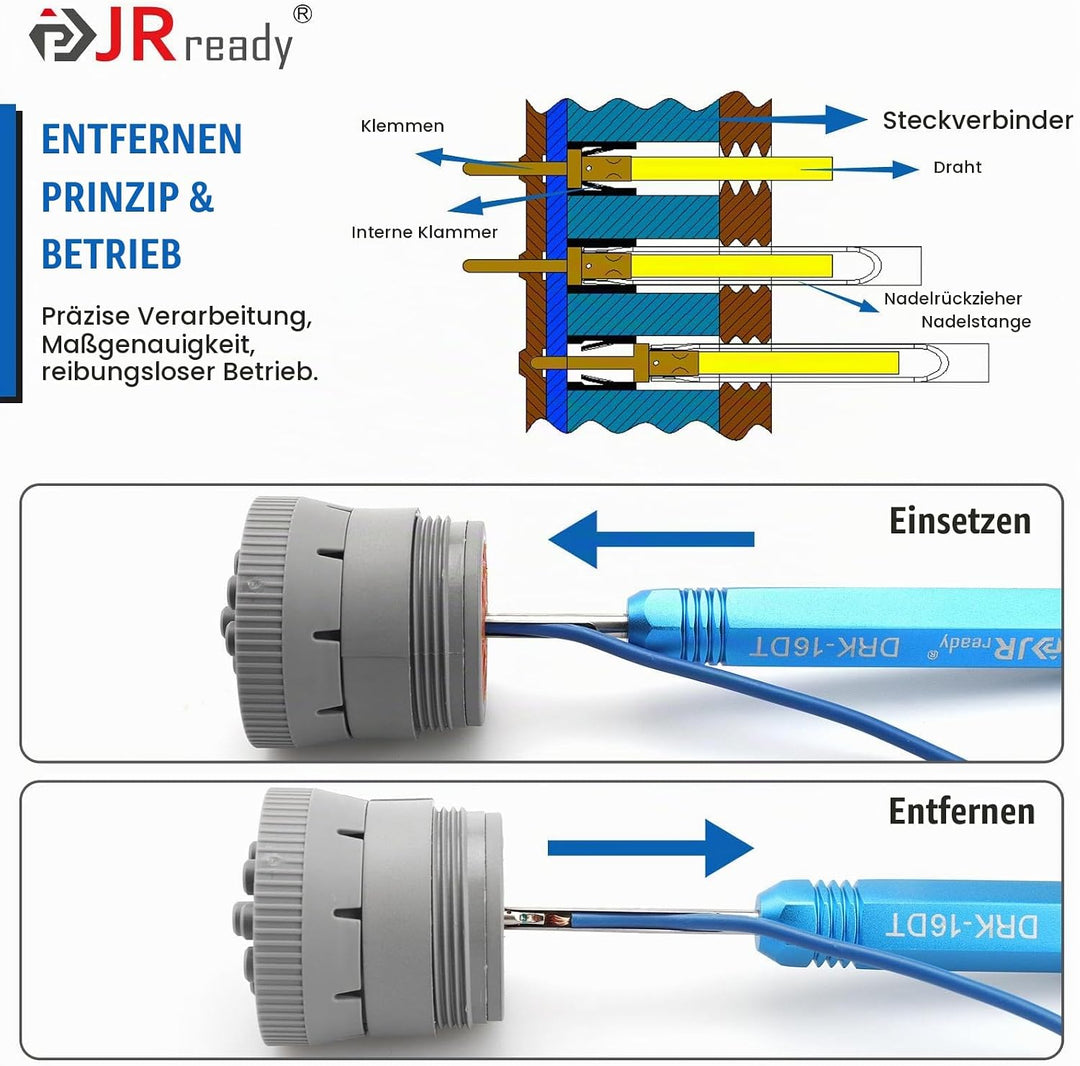 JRready ST5231-08 Deutsch Stecknadel Auspinwerkzeug Kit Für 12