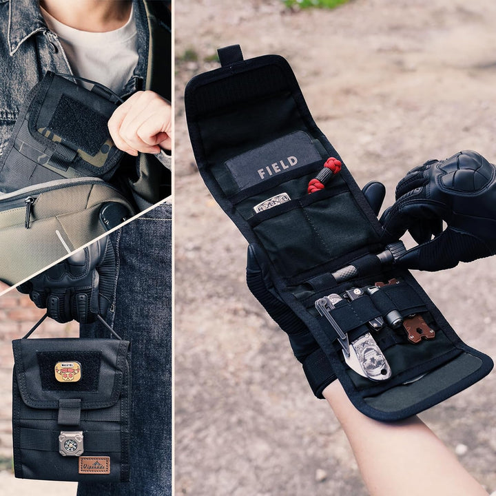 VIPERADE VE12 Taktische Falttasche, Molle Werkzeugtasche, dreifach gefaltete Werkzeugtasche, nützlic