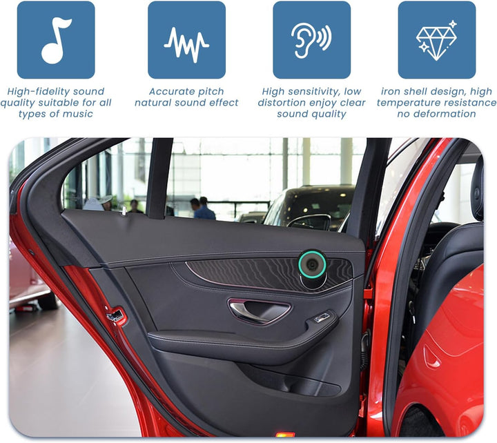 Autolautsprecher 6,5-Zoll-Autolautsprecher 2-Wege-Koaxial-Stereo-Audio-Türlautsprecher für ein verbe