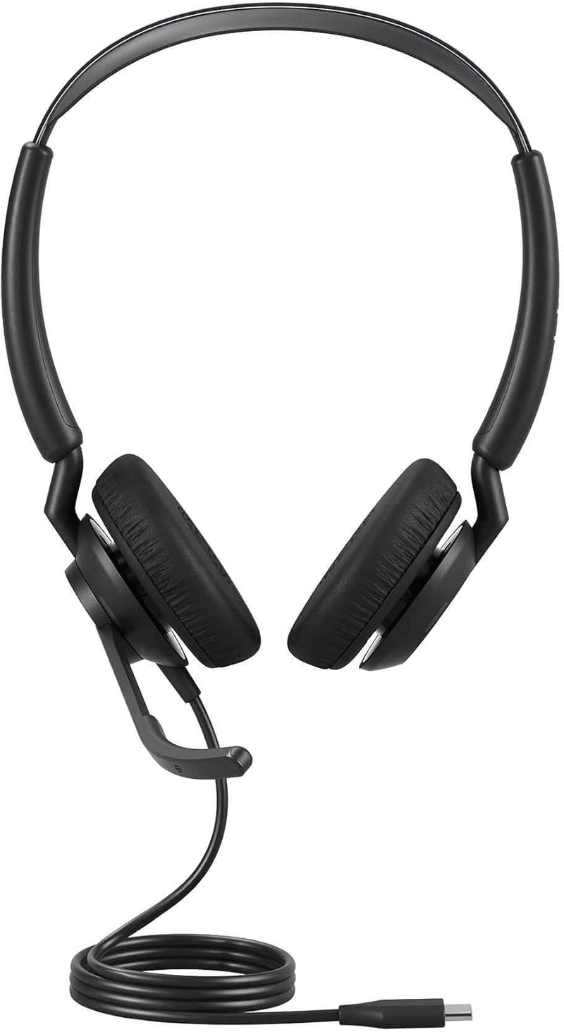 Jabra Engage 50 II schnurgebundenes Stereo-Headset mit geräuschunterdrückender 3-Mic-Technologie und