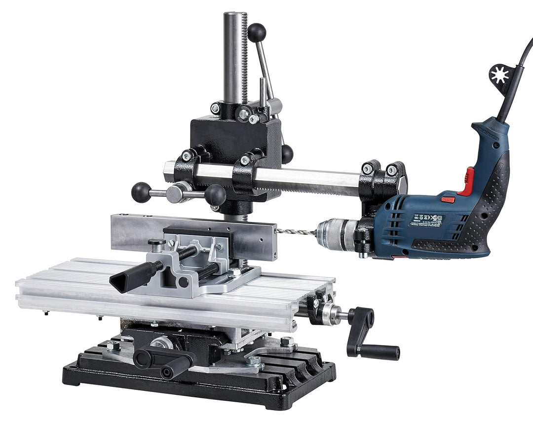 WABECO 2-Achsen Koordinatentisch K400 400 x 180 mm mit Spannpartzen Satz 58-teilig Kreuztisch Bohrti