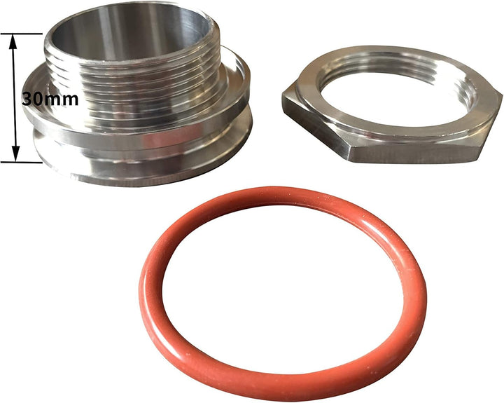 Semfeil Brew TRUE 5,1 cm Tri-Klemm-Schott-Kompressionsverschraubung, 304 Edelstahl, Homebrew Kettle