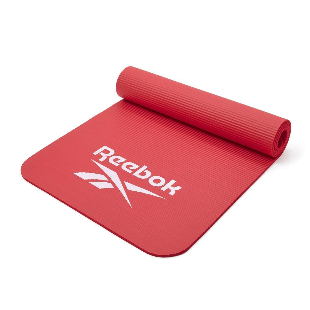Reebok Trainingsmatte - Rutschfeste Gymnastikmatte aus natürlichem Gummi in 7mm, 10mm, 15mm und vers