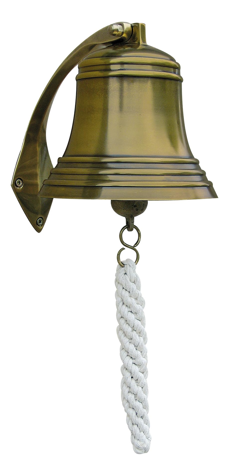 Schiffsglocke Wandglocke Messing antik Ø=15cm