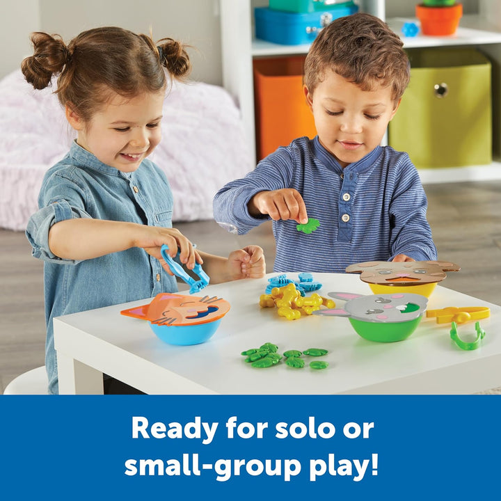 Learning Resources Feinmotorische Tierfütterung, Spielzeug für 3-jährige Jungen und Mädchen, Montess