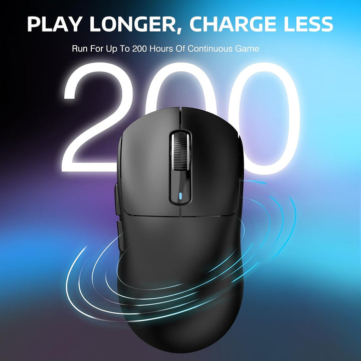 VGN GAMEPOWER x ATTACK SHARK X3 SUPERLIGHT Kabellose Gaming-Maus, 49g Ultraleicht Mouse, 26000DPI, P