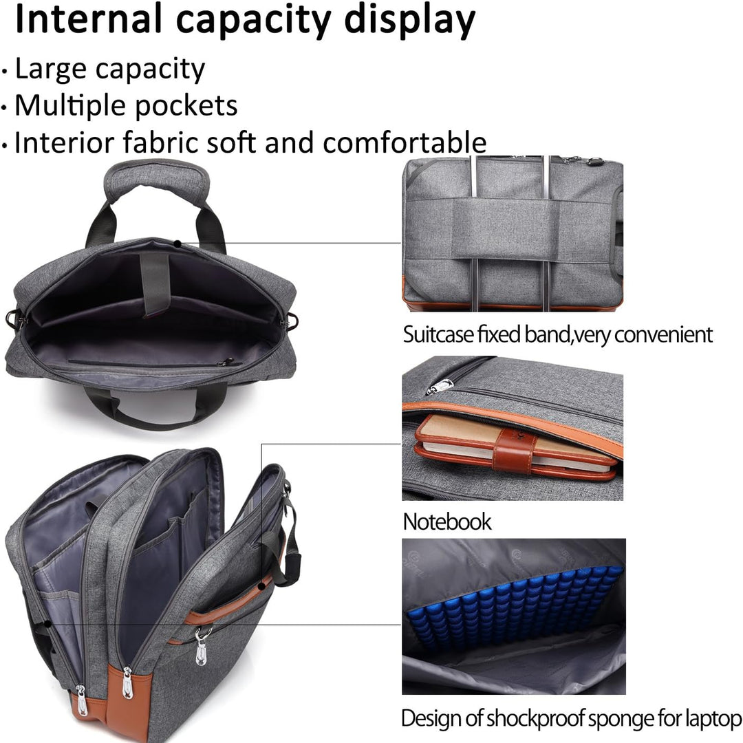 FANDARE Mode Rucksack 3 In 1 Crossbody Tasche 15.6 Zoll Laptop Rucksack Geschäft Tasche Reise Handta