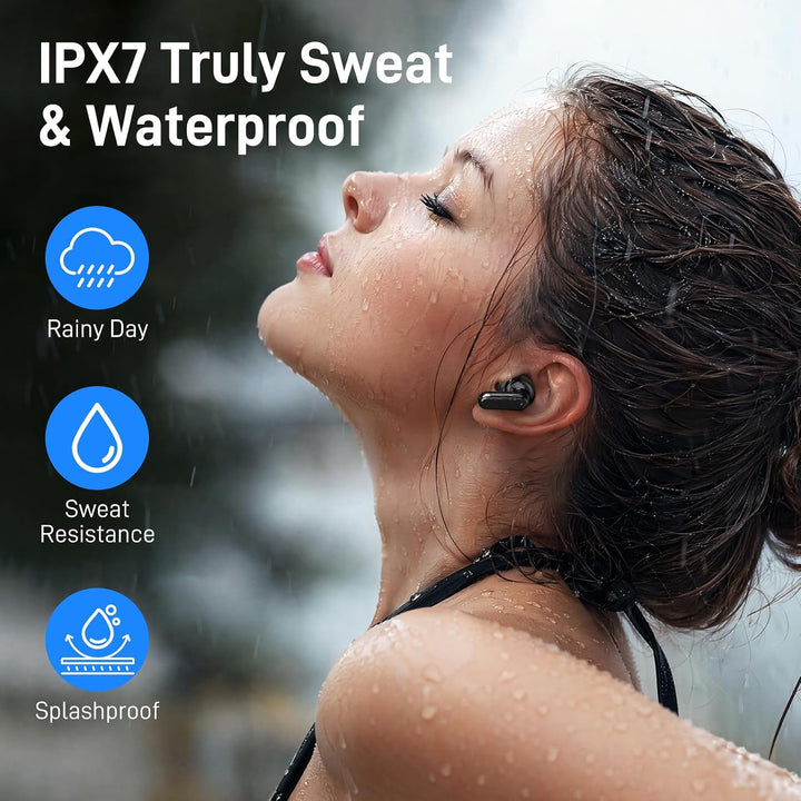 IKT Bluetooth Kopfhörer Kabellos mit ANC &amp; 4 ENC Mics Noise Cancelling 40dB | Bluetooth Kopfhörer Sp