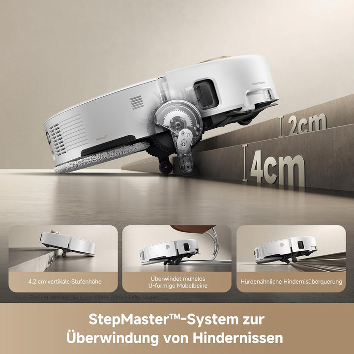 Mova V50 Ultra Complete Saugroboter mit Wischfunktion, Einer Saugkraft von 24.000 Pa, anhebbare Navi