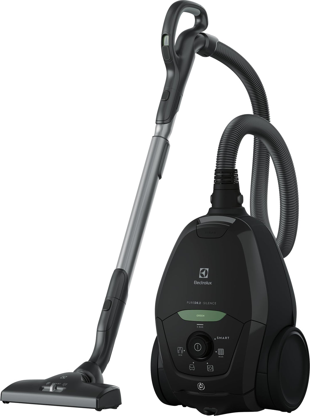 Electrolux PD82-GREEN Staubsauger mit Beutel, Leistung max. 600W, AeroPro Saugsystem, 2 Bürsten, 3in