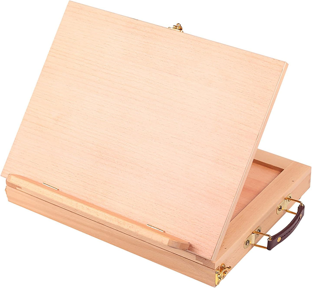 COOZEE einstellbare Tabletop -Skizze Staffelei, tragbarer Massivholz -Schreibtisch Trailsel mit Lage
